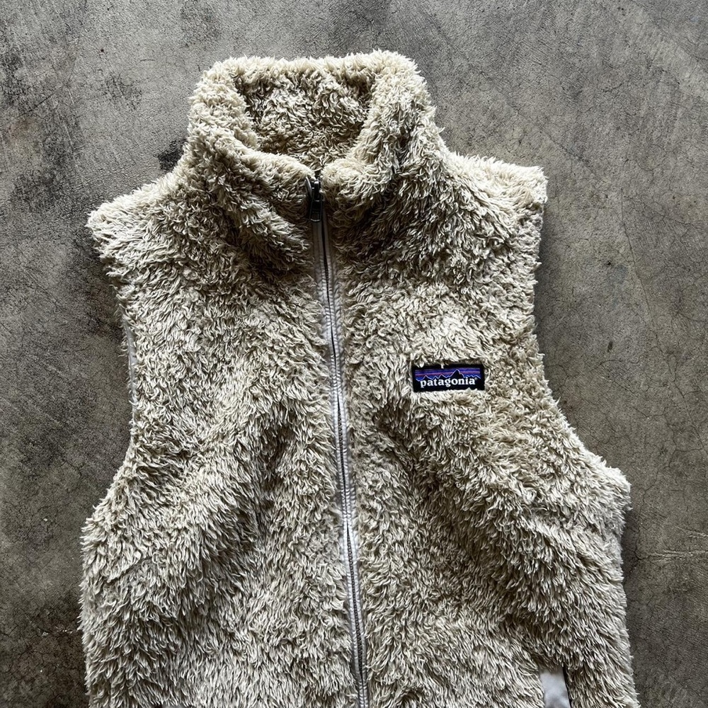 Patagonia Cream Fleece Vest